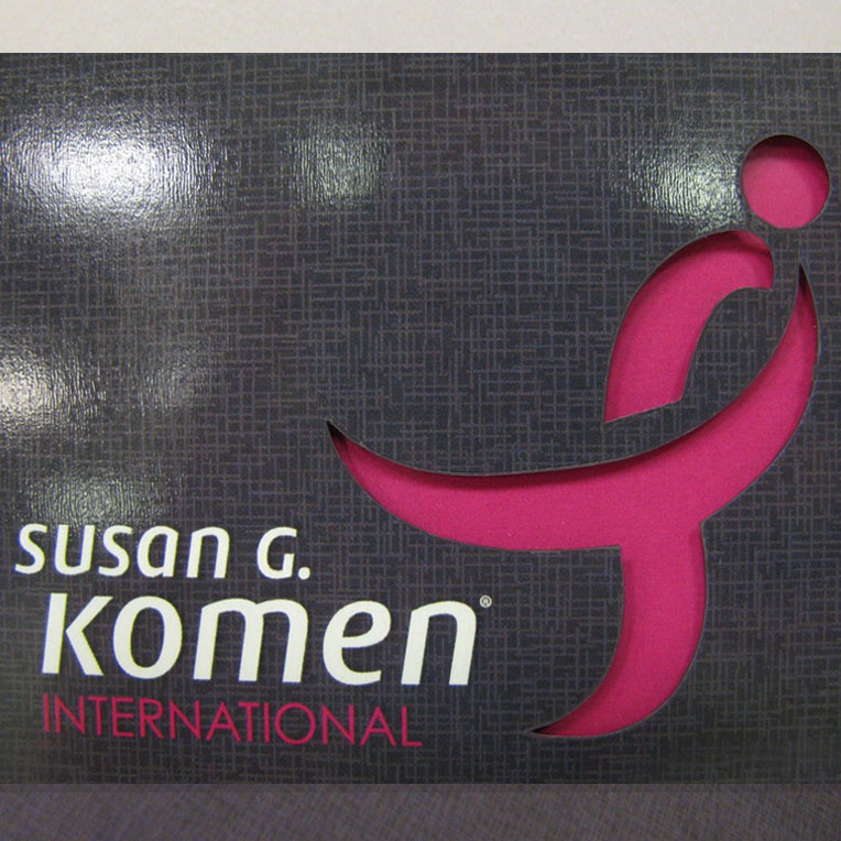 Susan G Komen Global Cancer Summit Custom Diecut Booklet